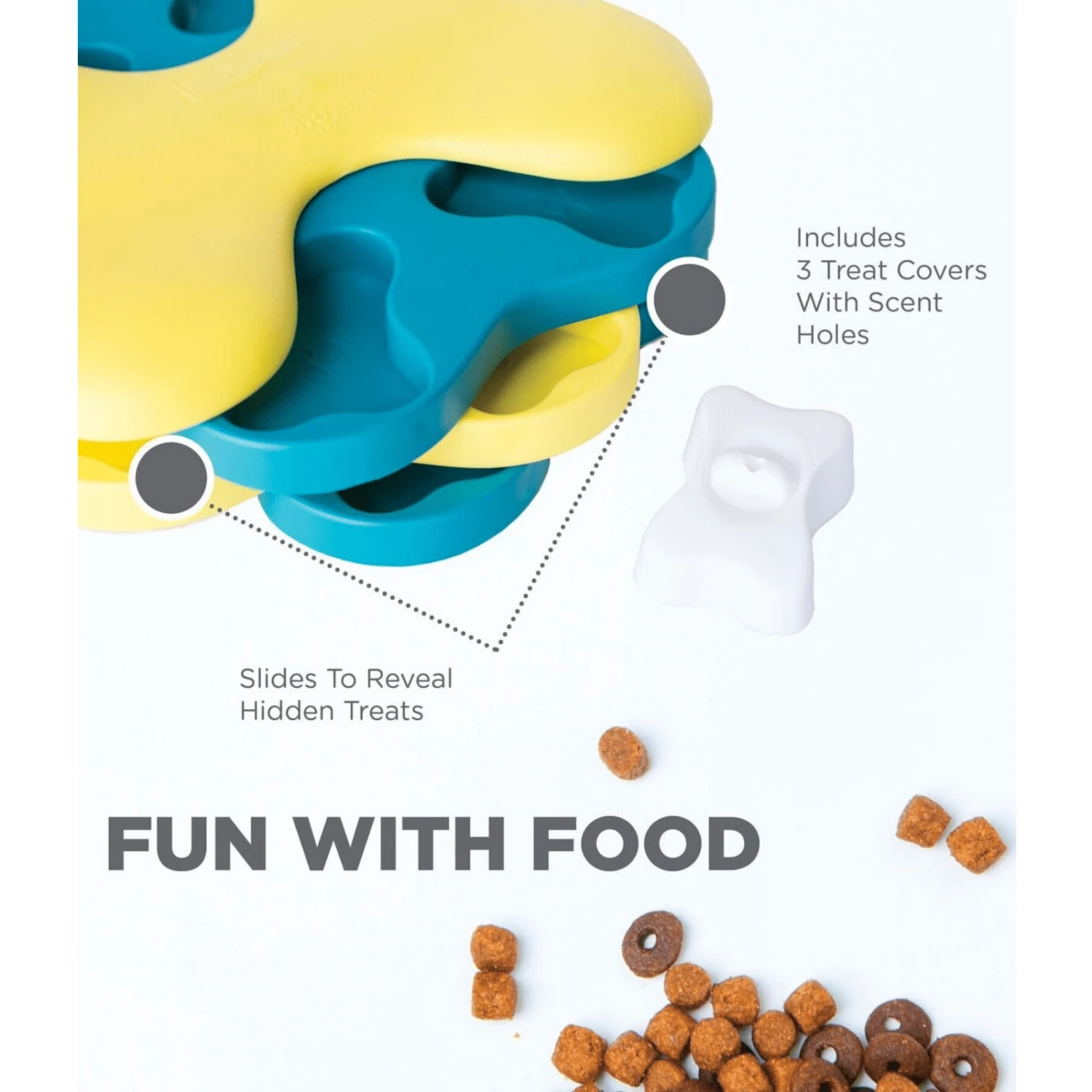 Outward Hound Nina Ottosson Dog Puzzle Toy Interactive Treat Dispenser | Dog Tornado 4 Outward Hound Nina Ottosson Dog Puzzle Toy Interactive Treat Dispenser | Dog Tornado - Image 2