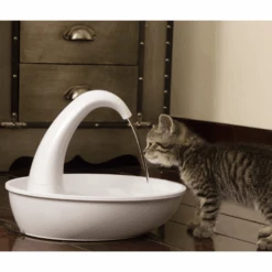 Pioneer Pet Swan Drinking Water Fountain -Petkit Shop pioneer pet pet fountain pioneer pet swan drinking water fountain 2 3l capacity 14589755162727