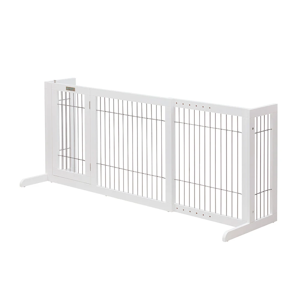 Freestanding Retractable Dog Barrier With Gate 4 Freestanding Retractable Dog Barrier With Gate - Image 2