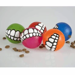 Rogz Grinz Dog Ball Toy, Lime -Petkit Shop rogz dog toy rogz grinz dog ball toy lime 12404678721639