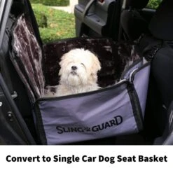 Sling Guard Luxury Dog Car Seat Cover & Hammock -Petkit Shop sling guard car travel sling guard luxury dog car seat cover reversible car hammock 31861158183111
