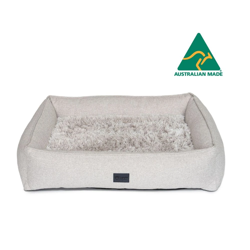 Dog Lounger Bed, Aspen Faux Fur 8 Dog Lounger Bed, Aspen Faux Fur - Image 7