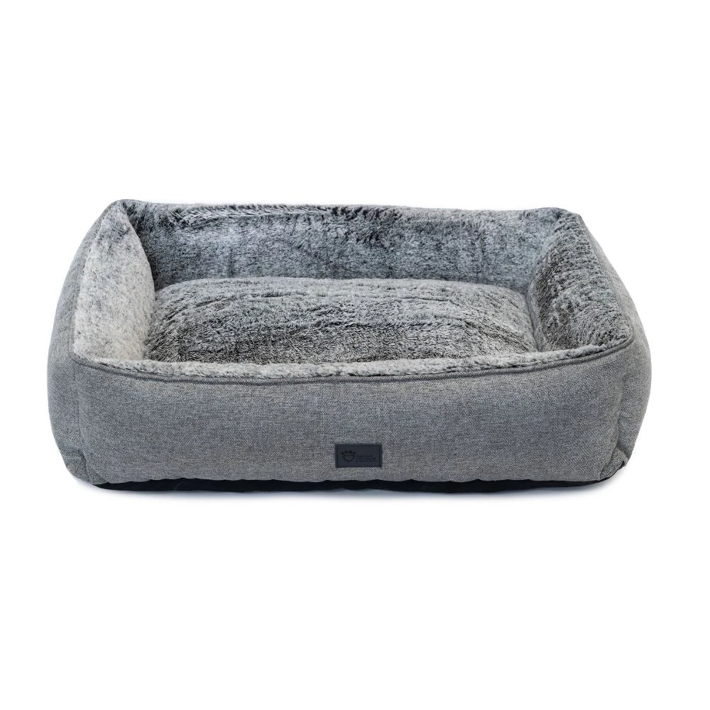 Orthopedic Dog Lounger Bed, Artic Faux Fur 3 Orthopedic Dog Lounger Bed, Artic Faux Fur