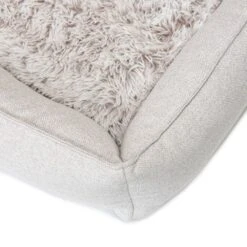 Orthopedic Dog Lounger Bed, Aspen Faux Fur -Petkit Shop spgdlaort 5