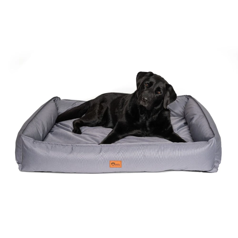 Orthopedic Ripstop Dog Lounger Bed, Steel Grey 4 Orthopedic Ripstop Dog Lounger Bed, Steel Grey - Image 2