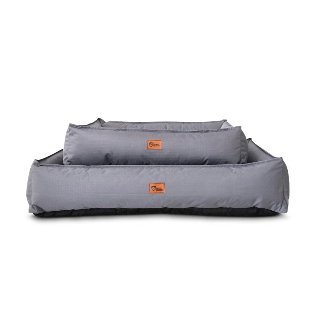 Orthopedic Ripstop Dog Lounger Bed, Steel Grey 5 Orthopedic Ripstop Dog Lounger Bed, Steel Grey - Image 3