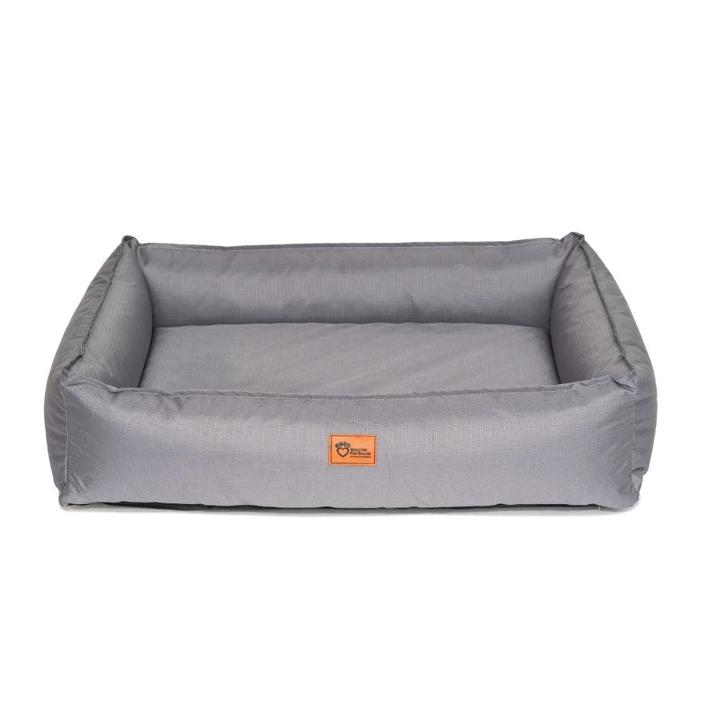 Orthopedic Ripstop Dog Lounger Bed, Steel Grey 3 Orthopedic Ripstop Dog Lounger Bed, Steel Grey