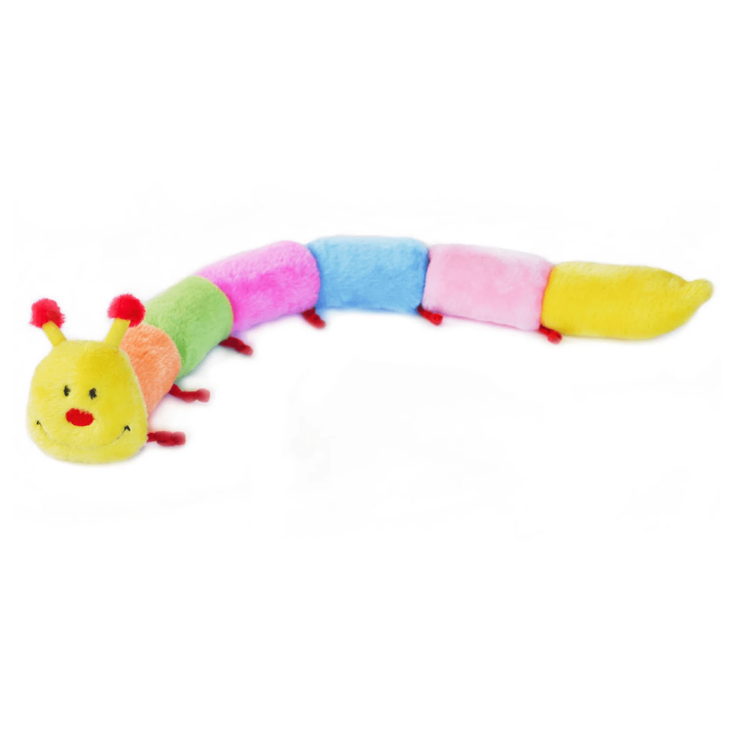 Zippy Paws Long Caterpillar Dog Squeaker Toy 4 Zippy Paws Long Caterpillar Dog Squeaker Toy - Image 2